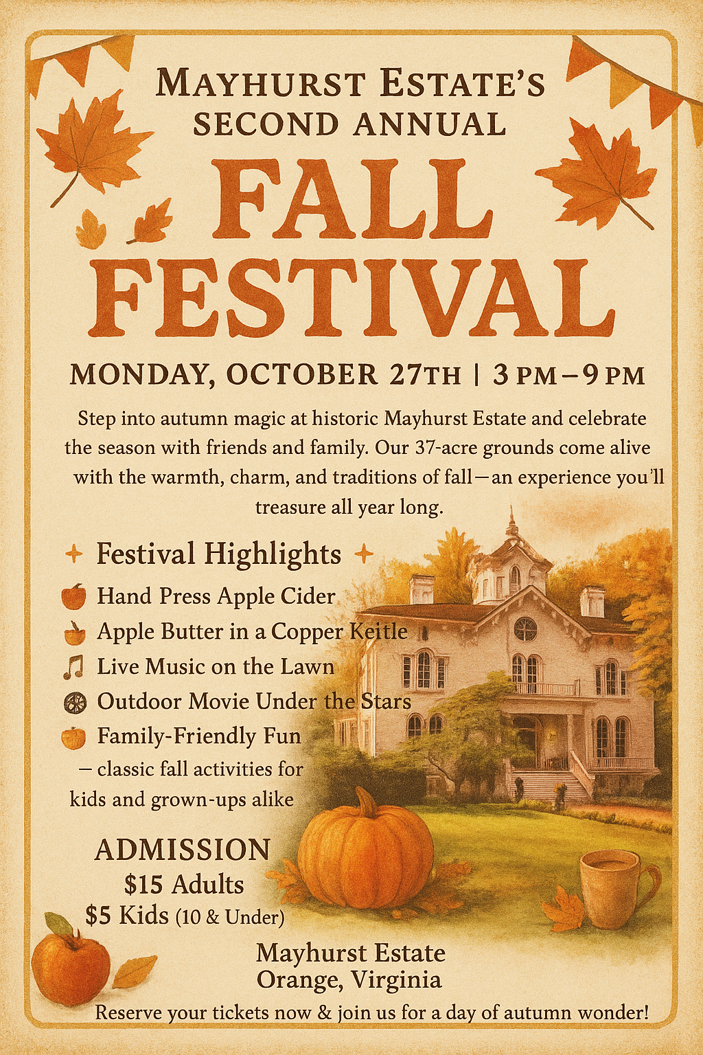 Harvest Festival Pass: Child (ages 10 & under) *infants are free (Copy)