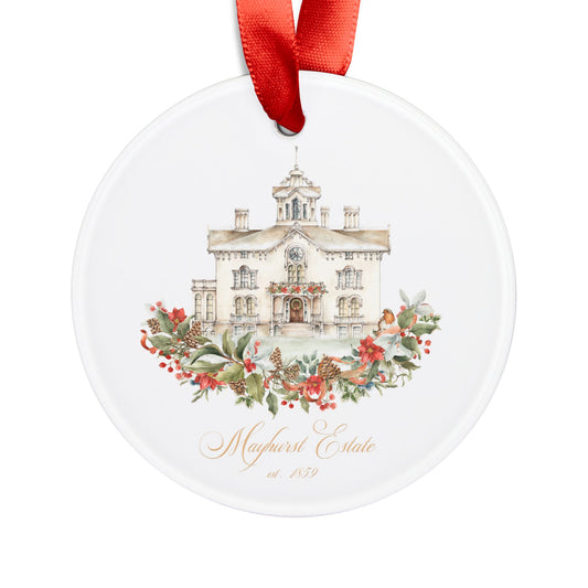 Acrylic Ornament with Ribbon