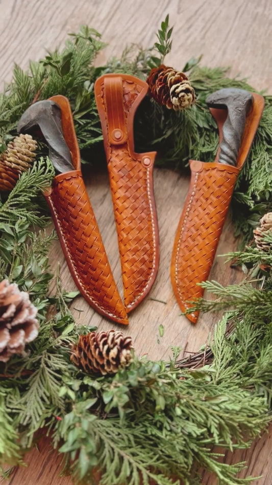 LINCOLN'S CUSTOM KNIFE & LEATHER SHEATH SET